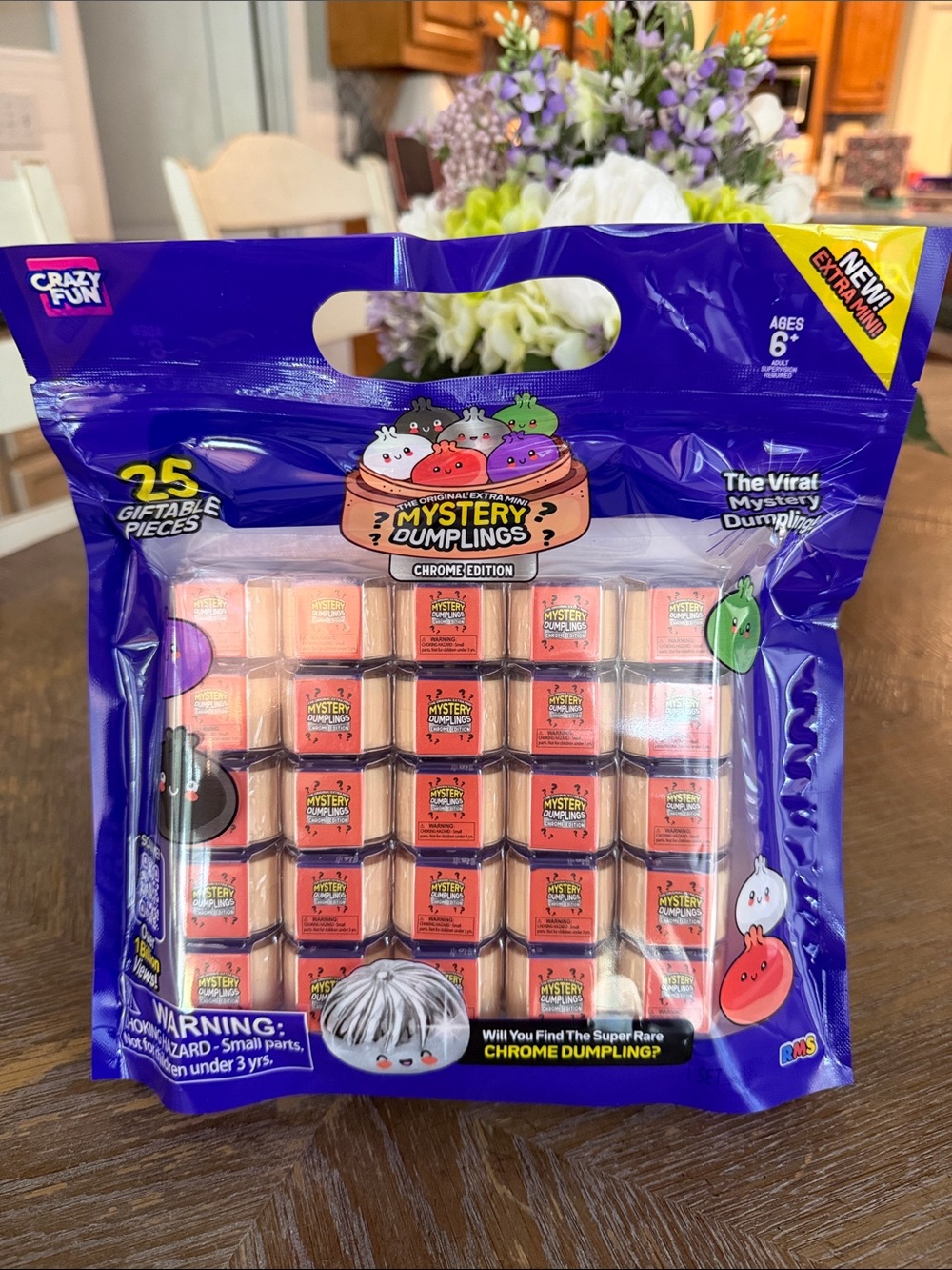 RMS-Crazy Fun Dumplings Chrome Edition - 25 Giftable Pieces-NEW! Authentic! Mini